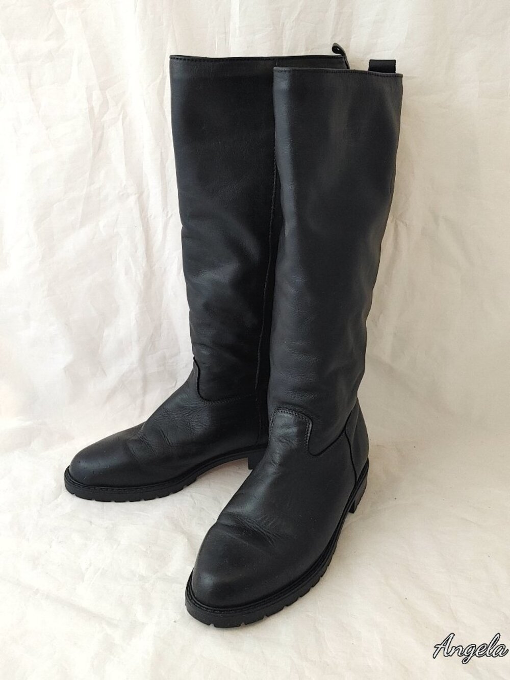 RARE Vintage Made in Canada Régence Comfort Soft Black Tall Boots - Size 8